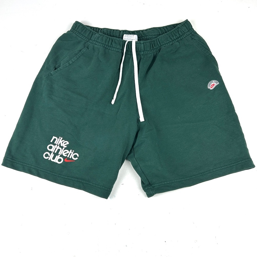 Nike Fleece Sweatshort Shorts Sz Large Men's Green Nike Athletic Department